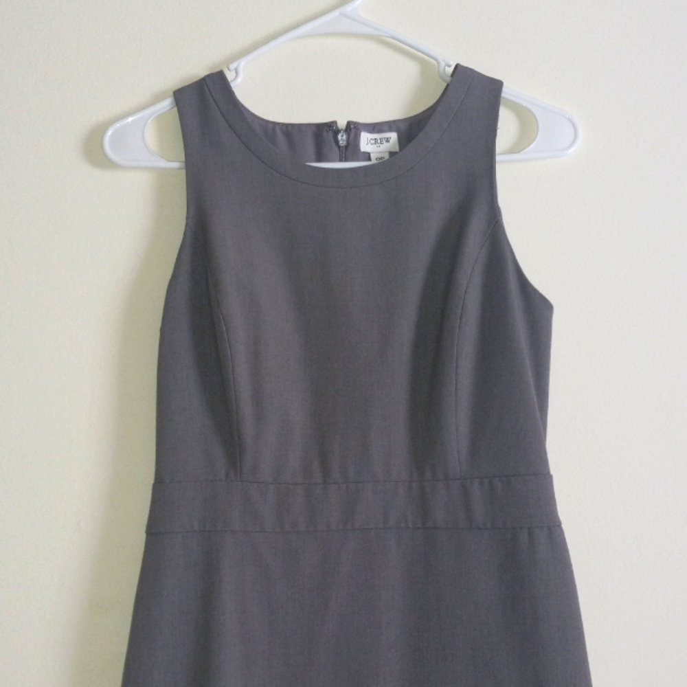 J. Crew Sheath Dress, 0P, Grey